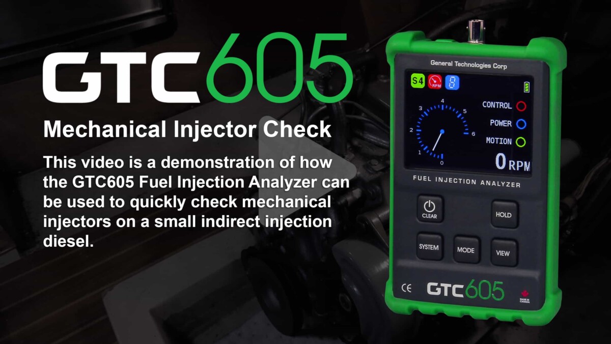 How to Check Mechanical Fuel Injectors with the GTC605